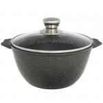 Кастрюля Гранит 2 л, с крышкой, антипригарн.покрытие, д/всех типов плит (кроме индукции) 42701 Мечта