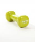 БЕЗ УПАКОВКИ Гантель виниловая DB-105 0,5 кг, лаймовый