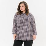 Блуза прямого силуэта, принт "цепочки"