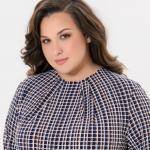 Блуза прямого силуэта, принт "цепочки"