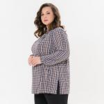 Блуза прямого силуэта, принт "цепочки"