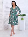 Пеньюар с сорочкой, зеленый (887-1)