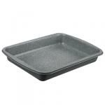 SATOSHI Буко Противень глубокий, 40х29х6см, угл.сталь, антипригарное покрытие "Мрамор"