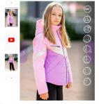 520-23в-1 Куртка для девочки Канди