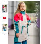 530-23в-1 Парка-плащ для девочки Френсис