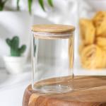 Банка стеклянная для сыпучих продуктов Magistro «Эко», 550 мл, 8,5_12,5 см