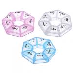 VETTA Бокс для таблеток, пластик, "Неделька" 8,5см, 3 цвета