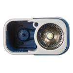 VETTA Набор МОП: ведро 12л, с колес., швабра, доп.насадка, принцип отж. Юла, метал.отжим, пластик