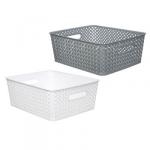 VETTA Корзина для хранения с крышкой "Сеул", 35x29x13,5см, 2 цвета