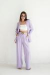 Брюки-палаццо лавандовые
