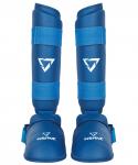 Защита голень-стопа FERRUM, ПУ, синий