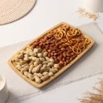 Блюдо для подачи Доляна Striata, 30_18 см, бамбук