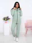 Костюм с брюками, футер с лайкрой 2-х нитка, светлая олива (907-8)