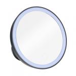 ЮНИLOOK Зеркало с LED-подсветкой, 4xAAA, USB-провод, пластик, стекло, d15см