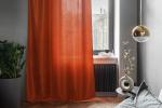 *Штора готовая Datch ,140х260 см, крепление:шторная лента, цвет оранжевый
