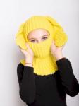 Балаклава с ушками «Хэппи» Желтый