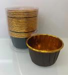 Форма для выпечки в наборе 20шт "Сupcake" 5*4см шоколадная