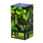 INBLOOM Гирлянда на солн.батарее, 25LED, 7м, шампань, 2 реж, листья, ПВХ зел, 2V80mA, 1.2V600mAh