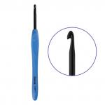 Для вязания "Gamma" RH-BL крючок с прорезин. ручкой алюминий d 5.0 мм 16 см в блистере .