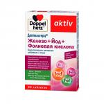 доппельгерц актив железо+йод+фолиевая кислота n30 табл по 446мг