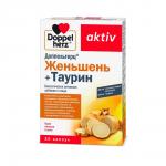 доппельгерц актив женьшень+таурин n30 капс по 920мг