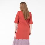 Жакет, текстиль, терракотовый