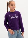 Лонгслив детский "Смайл" фиолет