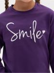 Лонгслив детский "Смайл" фиолет