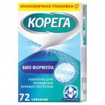 корега биоформула таблетки для очищения зубных протезов n72