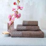 Полотенце махровое 33х70 ТМ Fine Line бордюр "Эстет" тауп