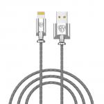 BY Кабель для зарядки Metall iP, 1м, 2,4A, металл