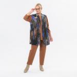 Жилет, ангора, принт "фантазия"