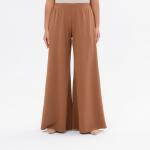 Брюки широкие, цвет "крем-карамель"