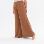 Брюки широкие, цвет "крем-карамель"