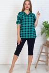 Костюм "Жасмин", бриджи (клетка зелёная)