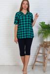 Костюм "Жасмин", бриджи (клетка зелёная)