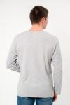 Лонгслив мужской из рибаны Серый меланж