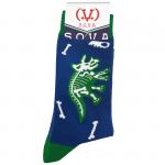 В мире животных | Носки "Доисторические истории", р-р 40-44 (сине-зеленый)