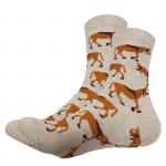 В мире животных | Носки "Ослик", р-р 36-39 (бежевый лен)
