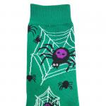 В мире животных | Носки "Пауки и паутинки", р-р 38-44 (зеленый)