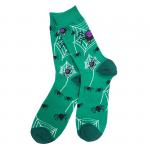 В мире животных | Носки "Пауки и паутинки", р-р 38-44 (зеленый)