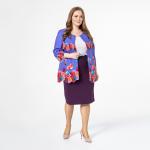 Жакет, трикотаж, сиреневый