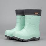 Nordman Flash Сапоги из ЭВА, утепленные, с манжетой из вельвета, Дошкольные, цвет Мятный, подошва серая