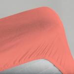 Простыня на резинке 140х200х25 "Unison" Color Alchemy, цв. коралл