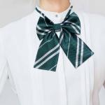Галстук-бабочка факультета Слизерин (регулируемый размер)