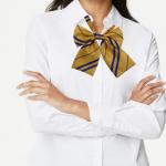 Галстук-бабочка факультета Пуффендуй (регулируемый размер)