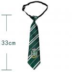 Галстук-регат факультета Слизерин (регулируемый размер, длина - 33см)