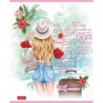 Городские зарисовки | Набор тетрадей "Девушки и цветочная романтика", А5, 48 л, цена за 5 шт.