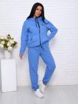 Костюм с брюками, футер с лайкрой 2-х нитка, голубой (907-12)