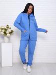 Костюм с брюками, футер с лайкрой 2-х нитка, голубой (907-12)
